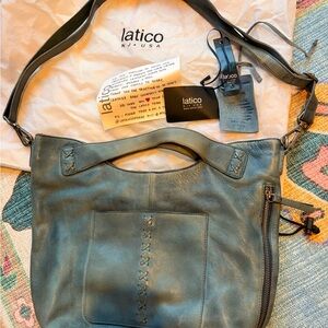 Latico Leathers Purse Blue Crossbody Anthropologie